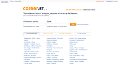 Desktop Screenshot of careerjet.it