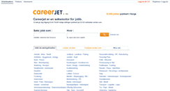 Desktop Screenshot of careerjet.no