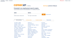 Desktop Screenshot of careerjet.com.my