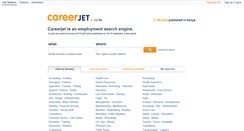 Desktop Screenshot of careerjet.co.ke
